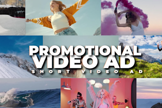 create promotional video ads or short video ads for marketing commercial