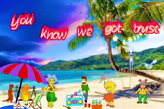 create an entertaining summer time animated lyric video