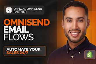 build automated omnisend email flows for shopify stores