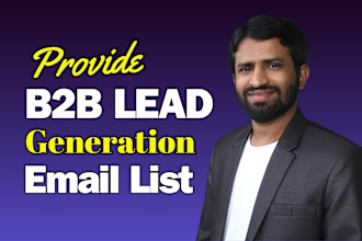 do b2b lead generation email list building for any industry