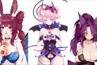 high quality live2d rigging 2d vtuber model vtuber rigging 3d vtuber model anime