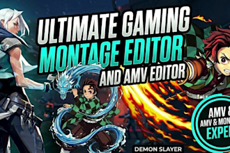 create a stunning amv edits or gaming montage with perfect beat sync