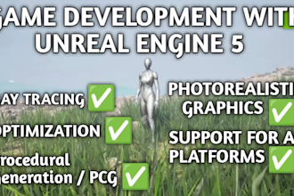 develop premium quality video games with unreal engine 5
