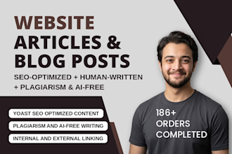 write website content, articles, and blog posts