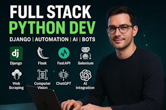 do web automation and build bots using python and selenium