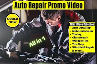 do auto repair video or auto detailing, car wash, towing, mobile mechanic video