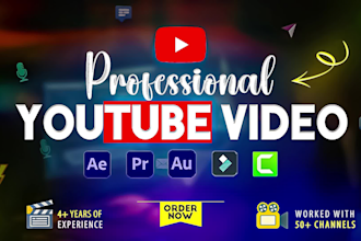 be your professional youtube video editors for video editing
