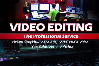 advanced video editing and  productions with motion graphics