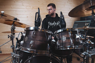 record professional rock or metal acoustic drums for you