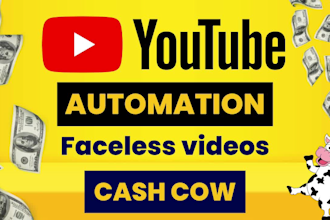 create passive income youtube automation, cash cow faceless videos maker
