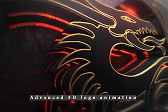 create professional animated logo intro video