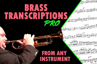 do transcriptions for brass instruments