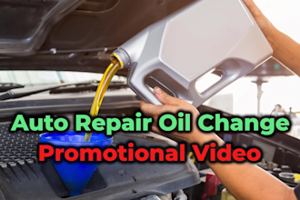 create auto repair oil change promo video ads