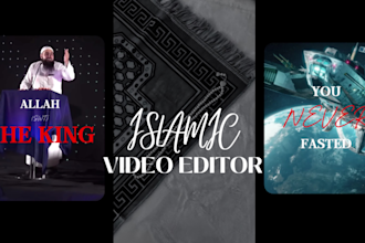 edit your islamic videos, reels cinematically