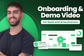 create high converting saas onboarding or product demo video