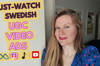 create swedish ugc spokesperson video ads for your brand