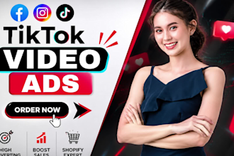 create tik tok video ads and facebook video ads for product ad creatives