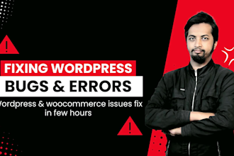 fix your critical wordpress website errors, woocommerce issues, and maintenance