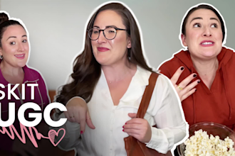 create ugc multi character skit ads for tiktok instagram facebook