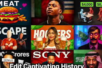 professionally edit captivating history videos in documentary style tiktok viral