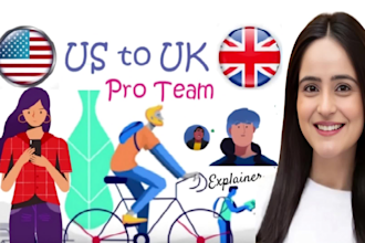 create animated marketing video or 2d animated explainer video