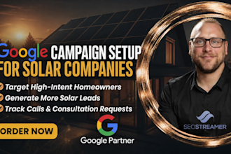 setup google ads for your solar company