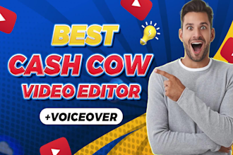 expert cash cow youtube video editor, cash cow video editing