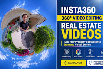 professionally edit insta360 real estate videos