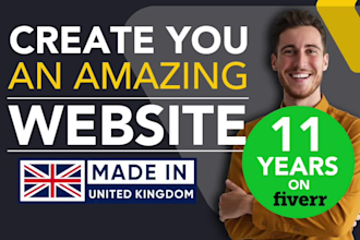 produce you a website with my quality web design and website development skills