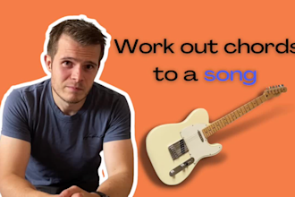 work out and transcribe chords to a song