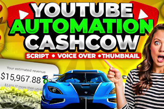 create cashcow faceless youtube videos and automation channel