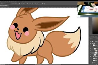 create cute anime or pokemon doodles or stickers