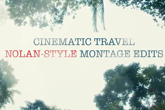 do nolan style cinematic travel montage video editing