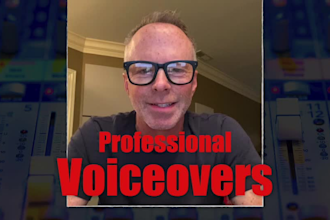 provide a fun, cool and conversational male voiceover