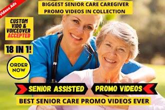 do senior home care or elder living assisted caregiver video