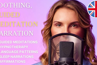 record and professionally edit a soothing guided meditation