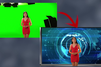 professionally edit change or remove video background