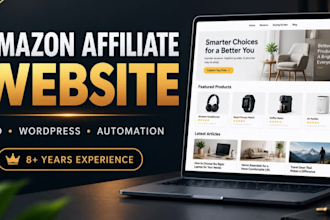 create amazon affiliate website with automation