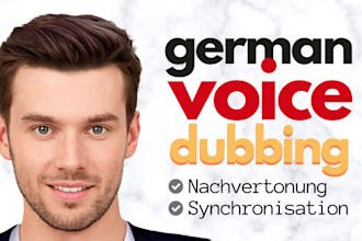 dub and lip sync your video in german