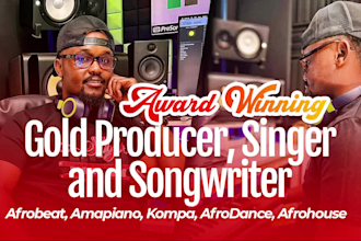 be your afrohouse, amapiano, afrobeat male singer songwriter