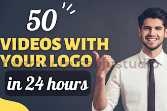 do 50 logo animation video in 24 hours
