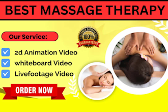 do professional promo video ads for massage therapy and spa