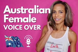 record an australian female voice over
