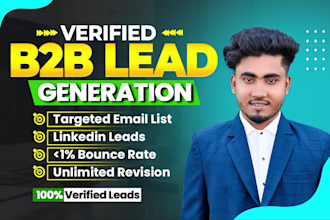 do b2b lead generation, targeted linkedin leads and email list building