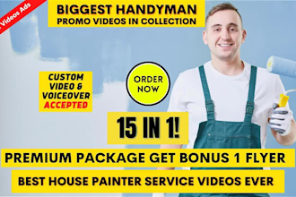 do handyman or handyman service or house painter video ads