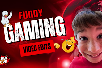 do funny gaming video editing for youtube and twitch
