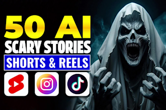 create ai scary story and horror videos for youtube, instagram