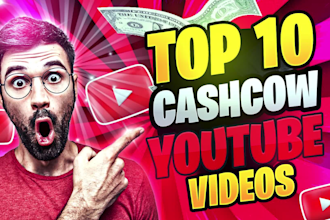 create youtube top 10 faceless cash cow videos