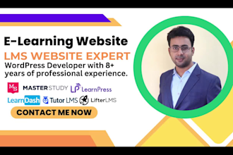 build a professional elearning website with tutor lms, learndash, masterstudy