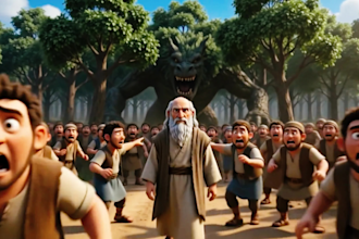 create ai 3d bible stories, bible history videos and 3d christian animation